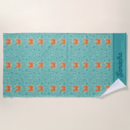 Crabs Ornamental Symphony Personalisiert Strandtuch