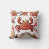 Crabs Reisen Print Kissen (Vorderseite)