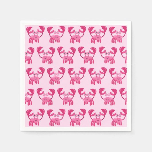 Crabs Seashore Party Serviette (Vorderseite)