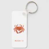 Crabs Seaside Coastal Beach House Rental Room Schlüsselanhänger (Rückseite)
