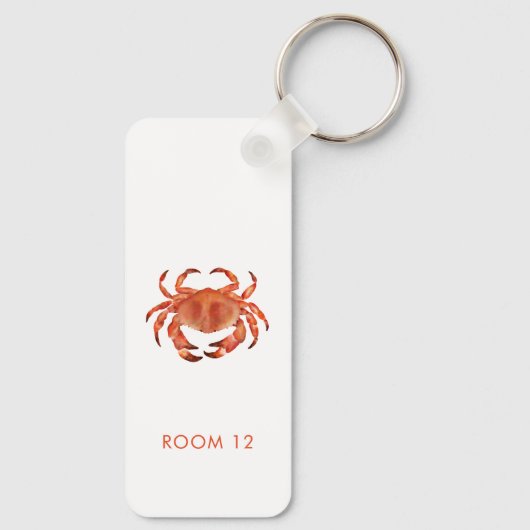 Crabs Seaside Coastal Beach House Rental Room Schlüsselanhänger (Rückseite)