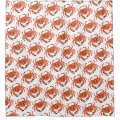 Crabs Seaside Pattern Duschvorhang (Vorderseite)