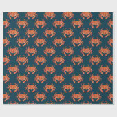 Crabs Seaside Pattern Geschenkpapier (Flach)