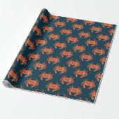 Crabs Seaside Pattern Geschenkpapier (Ungerollt)