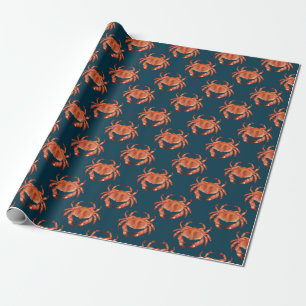 Crabs Seaside Pattern Geschenkpapier