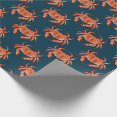 Crabs Seaside Pattern Geschenkpapier (Ecke)