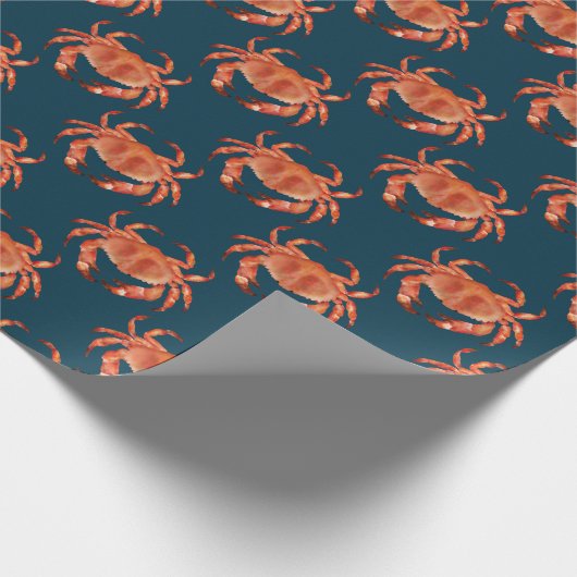 Crabs Seaside Pattern Geschenkpapier (Ecke)
