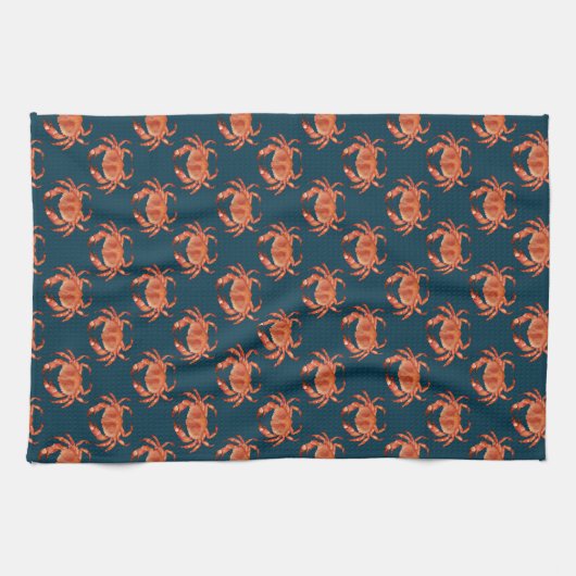 Crabs Seaside Pattern Geschirrtuch (Horizontal)