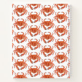Crabs Seaside Pattern Notizblock (Rückseite)