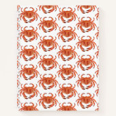 Crabs Seaside Pattern Notizblock (Vorderseite)