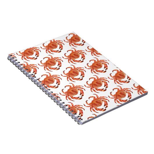 Crabs Seaside Pattern Notizblock (Rechte Seite)