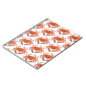 Crabs Seaside Pattern Notizblock (Linke Seite)