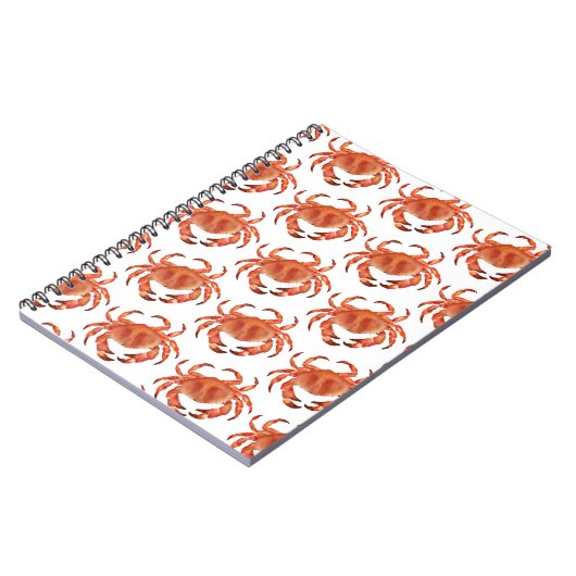 Crabs Seaside Pattern Notizblock (Linke Seite)