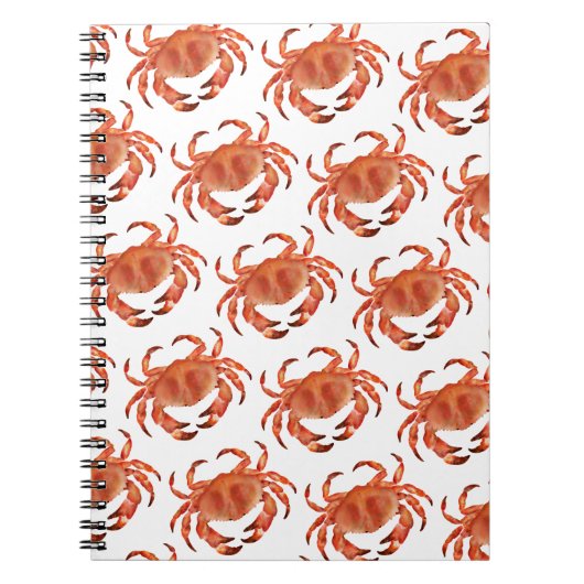 Crabs Seaside Pattern Notizblock (Vorderseite)