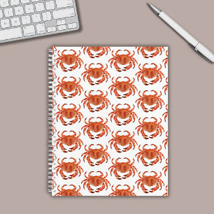 Crabs Seaside Pattern Notizblock