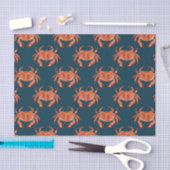 Crabs Seaside Pattern Seidenpapier (Handwerk)