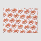 Crabs Seaside Pattern Seidenpapier (Vorderseite)