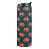 Crabs Seaside Pattern Thermosbecher (Nach links gedreht)