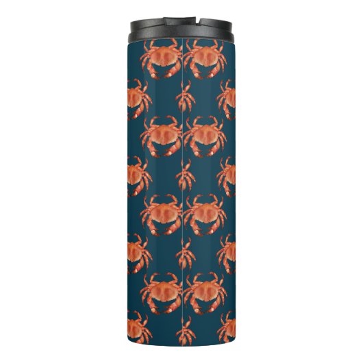 Crabs Seaside Pattern Thermosbecher (Rückseite)