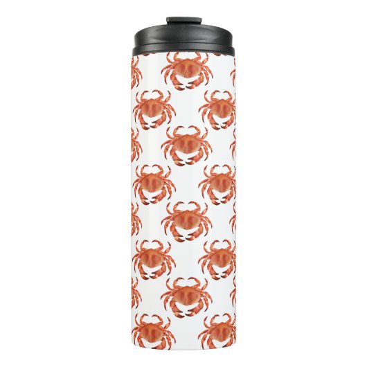 Crabs Seaside Pattern Thermosbecher (Vorderseite)