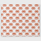 Crabs Seaside Patternpapier Geschenkpapier (Flach)