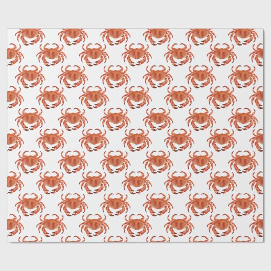 Crabs Seaside Patternpapier Geschenkpapier (Flach)