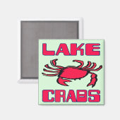 Crabs-See Magnet (Vorderseite/Rückseite)