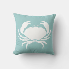 CRABS WHITE auf blauem Kissen