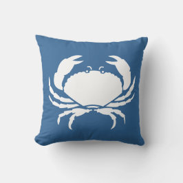 CRABS WHITE auf blauem Kissen