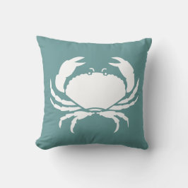 CRABS WHITE auf blauem Kissen