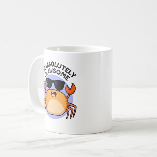 Crabsolut Clawsome Funny Crab Pub Kaffeetasse (Vorderseite Links)