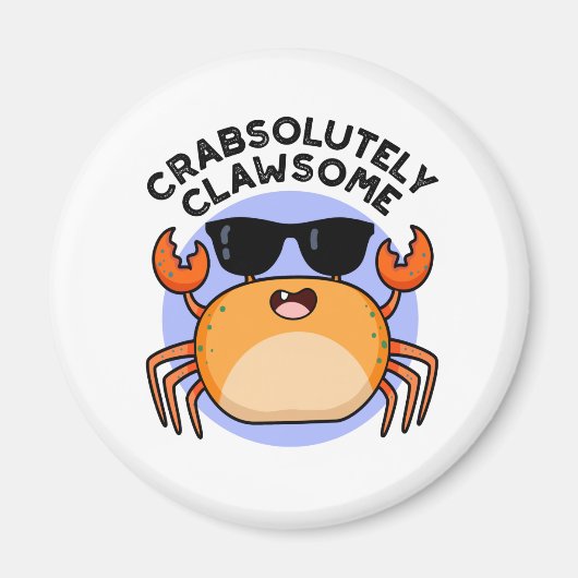 Crabsolut Clawsome Funny Crab Pub Magnet (Vorne)