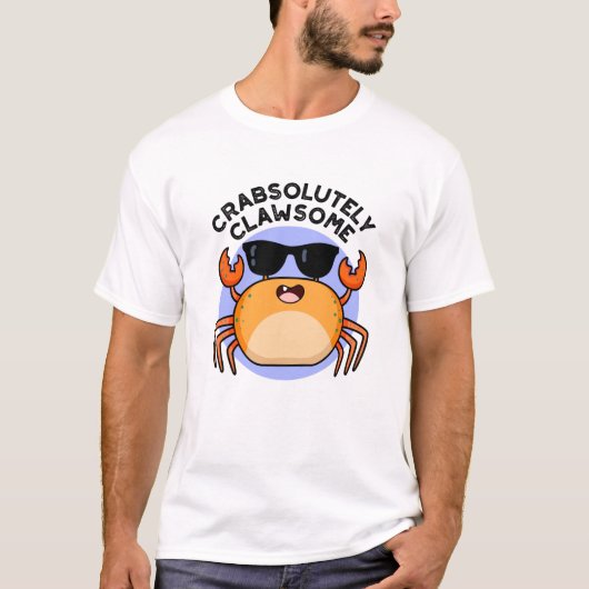 Crabsolut Clawsome Funny Crab Pub T-Shirt (Vorderseite)