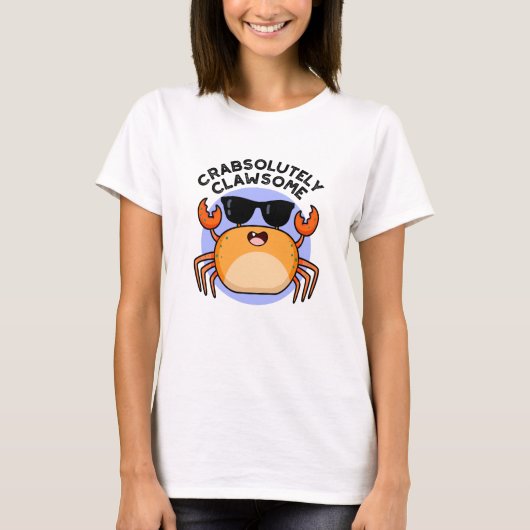 Crabsolut Clawsome Funny Crab Pub T-Shirt (Vorderseite)