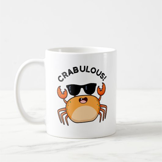 Crabulous Funny Crab Pub Kaffeetasse (Links)