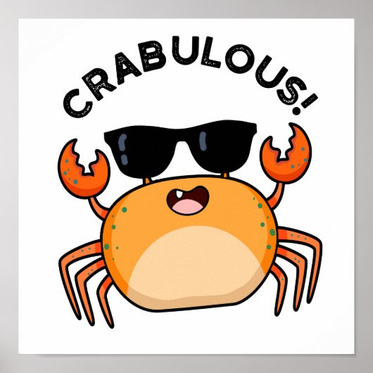 Crabulous Funny Crab Pub Poster (Vorne)