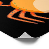 Crabulous Funny Crab Pun Dark BG Poster (Ecke)