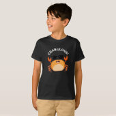 Crabulous Funny Crab Pun Dark BG T-Shirt (Vorne ganz)