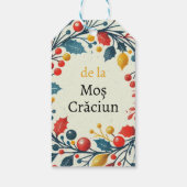 Craciun fericial - Rumänisch - Mos craciun wreat Geschenkanhänger (Rückseite)