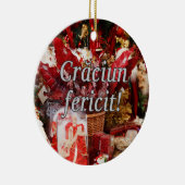 Crăciun fericit! Frohe Weihnachten im rumänischen Keramikornament (Rechts)