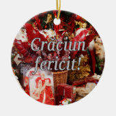 Crăciun fericit! Frohe Weihnachten im rumänischen Keramikornament (Vorne)