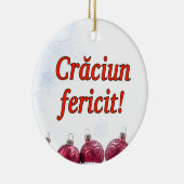 Crăciun fericit! Frohe Weihnachten in rumänischem Keramik Ornament (Rechts)