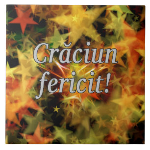 Crăciun fericité! Frohe Weihnachten im rumänischen Fliese