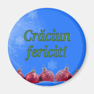 Crăciun fericité! Frohe Weihnachten im rumänischen Magnet