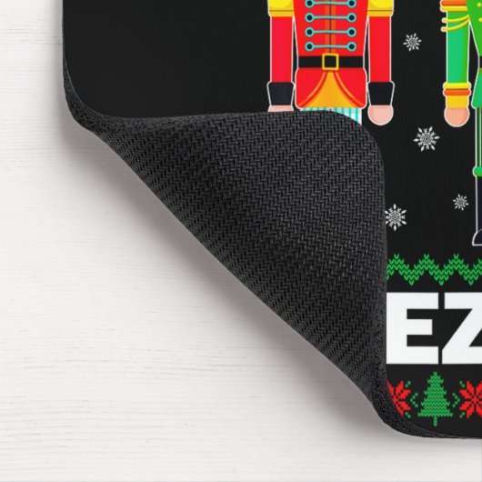 Crack Deez Nuts Funny Christmas Mousepad (Ecke)