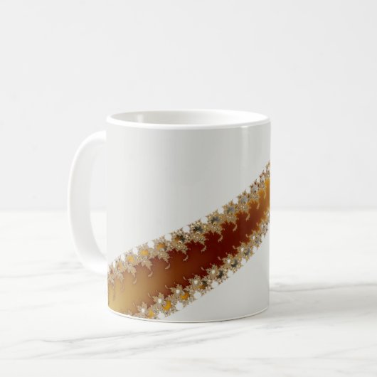 Crack - Fraktal-Tasse Kaffeetasse (Vorderseite Links)