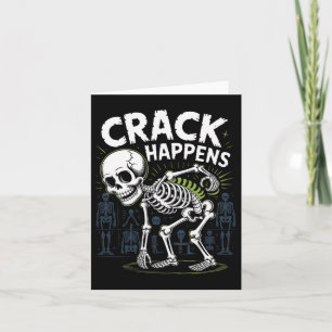 Crack Happens Funny Osteopath Spine Halloween Karte