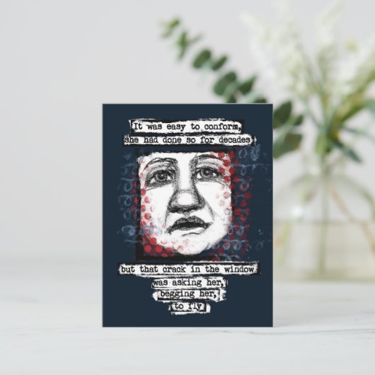 Crack in der Windows-Postkarte Postkarte (Stehend Vorderseite)