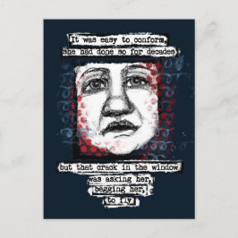 Crack in der Windows-Postkarte Postkarte