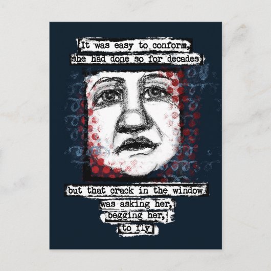 Crack in der Windows-Postkarte Postkarte (Vorderseite)